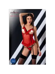 CORPETE E TANGA CHERRY VERMELHO DEVIL COLLECTION PASSION