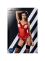 CORPETE E TANGA CHERRY VERMELHO DEVIL COLLECTION PASSION