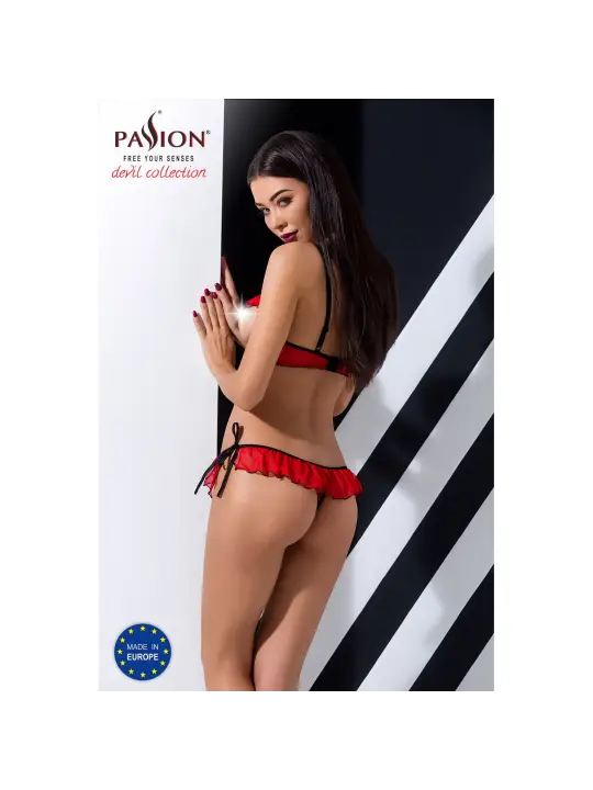 CONJUNTO DE 2 PEÇAS CHERRY VERMELHO DEVIL COLLECTION PASSION