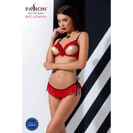CONJUNTO DE 2 PEÇAS CHERRY VERMELHO DEVIL COLLECTION PASSION