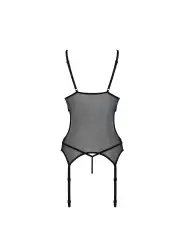 CORPETE E TANGA CHRISTA PRETO EROTIC LINE PASSION