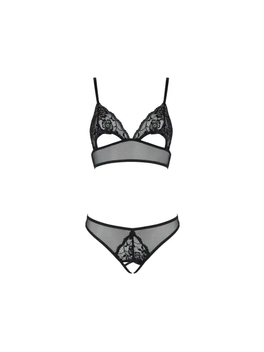 CONJUNTO DE 2 PEÇAS CHRISTA PRETO EROTIC LINE PASSION