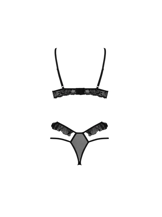 CONJUNTO DE 2 PEÇAS DOLLY PRETO EROTIC LINE PASSION