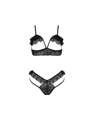 CONJUNTO DE 2 PEÇAS DOLLY PRETO EROTIC LINE TAMANHO QUEEN PASSION