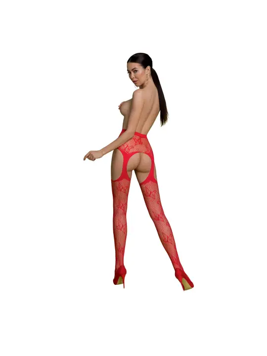 COLLANTS COM EFEITO LIGAS S001 VERMELHAS ECO COLLECTION PASSION