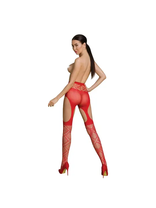 COLLANTS COM EFEITO LIGAS S005 VERMELHAS ECO COLLECTION PASSION