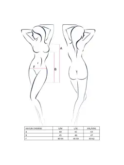 CAMISA DE NOITE E TANGA HAYLIN PRETO PASSION