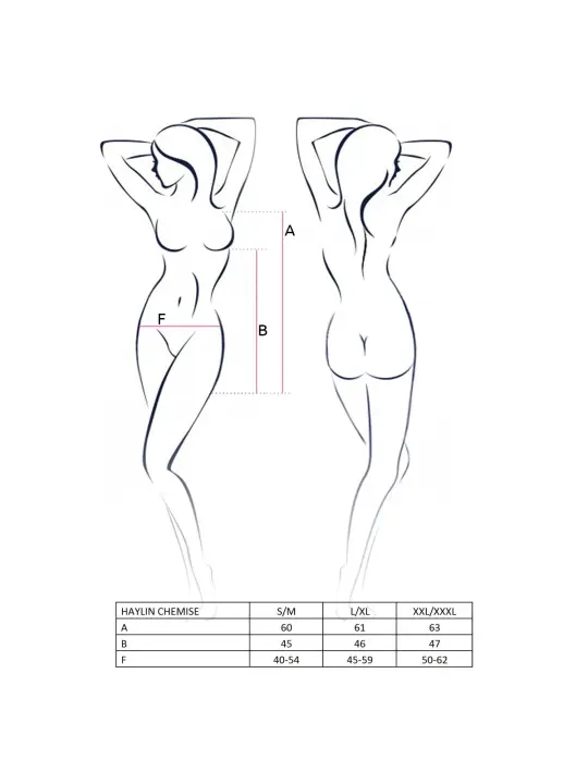 CAMISA DE NOITE E TANGA HAYLIN ROSA PASSION