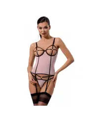 CORPETE E TANGA HERA ROSA CLARO DEVIL COLLECTION PASSION