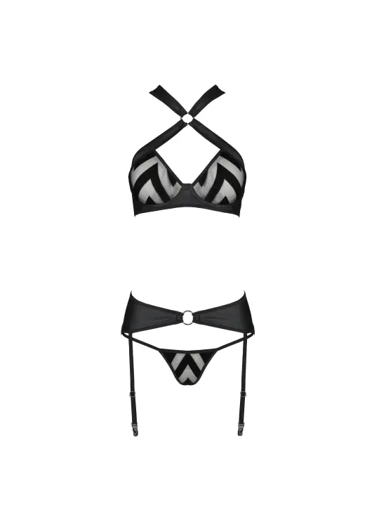 CONJUNTO DE 3 PEÇAS HIMA PRETO PASSION