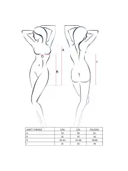 CAMISA DE NOITE E TANGA JANET BRANCA PASSION