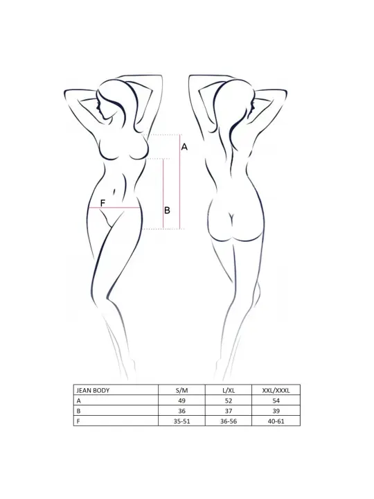 BODY JEAN PRETO PASSION