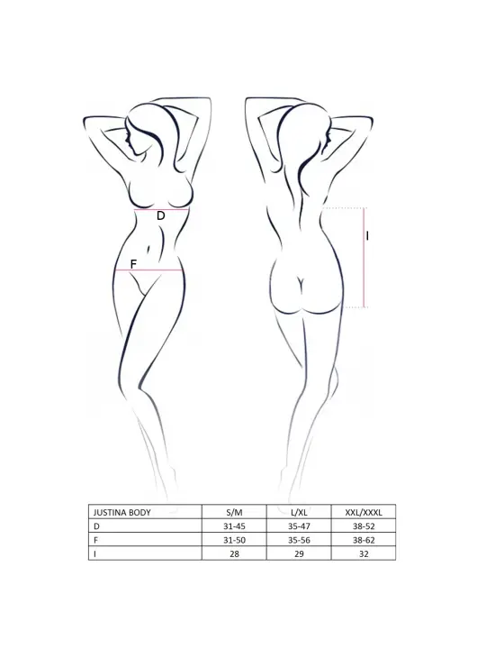 BODY JUSTINA PRETO EROTIC LINE PASSION