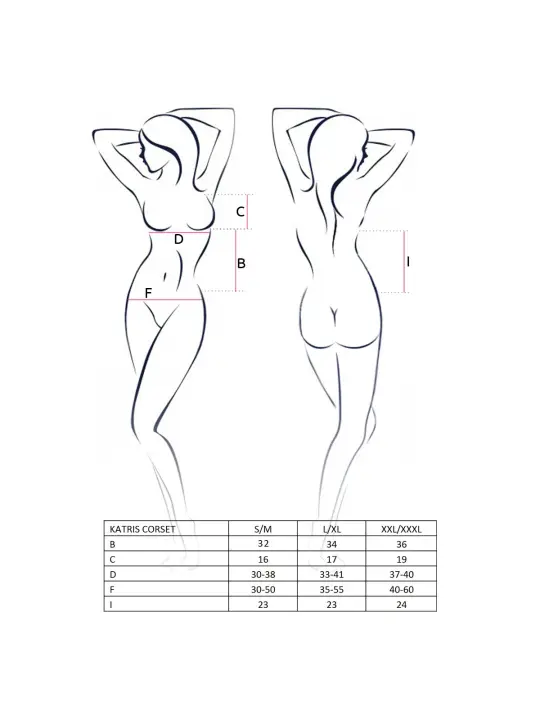 CORPETE E TANGA KATRISS PRETO EROTIC LINE PASSION