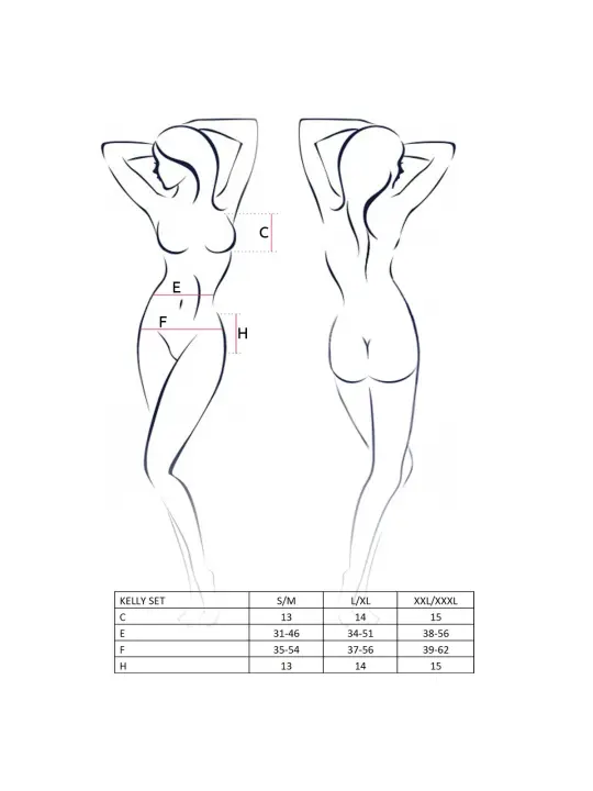 CONJUNTO DE 3 PEÇAS KELLY PRETO PASSION