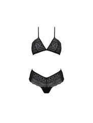 CONUNTO DE 2 PEÇAS KERRIA BIKINI PRETO ECO COLLECTION PASSION
