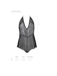 BODY LEAFA PRETO ECO COLLECTION PASSION
