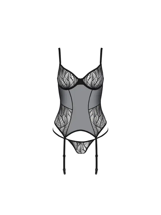 CORPETE E TANGA LEAFA PRETO ECO COLLECTION PASSION