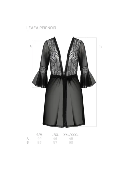 ROBE E TANGA LEAFA PRETO ECO COLLECTION PASSION