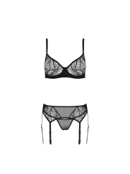 CONJUNTO DE 3 PEÇAS LEAFA PRETO ECO COLLECTION PASSION