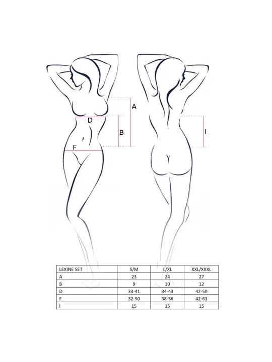 CONJUNTO DE 2 PEÇAS LEXINE PRETO PASSION