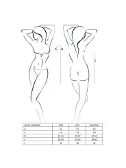 CAMISA DE NOITE E TANGA LUIZA PRETO PASSION