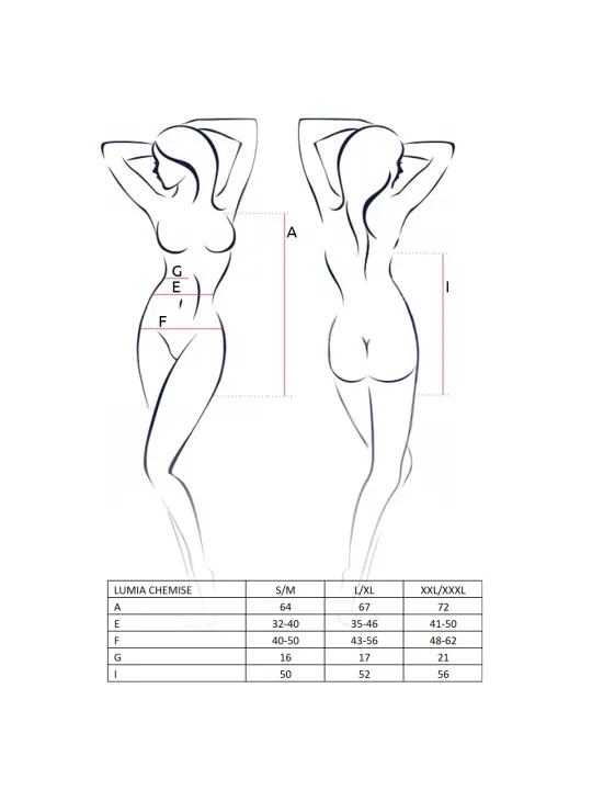 CAMISA DE NOITE E TANGA LUMIA PRETO PASSION