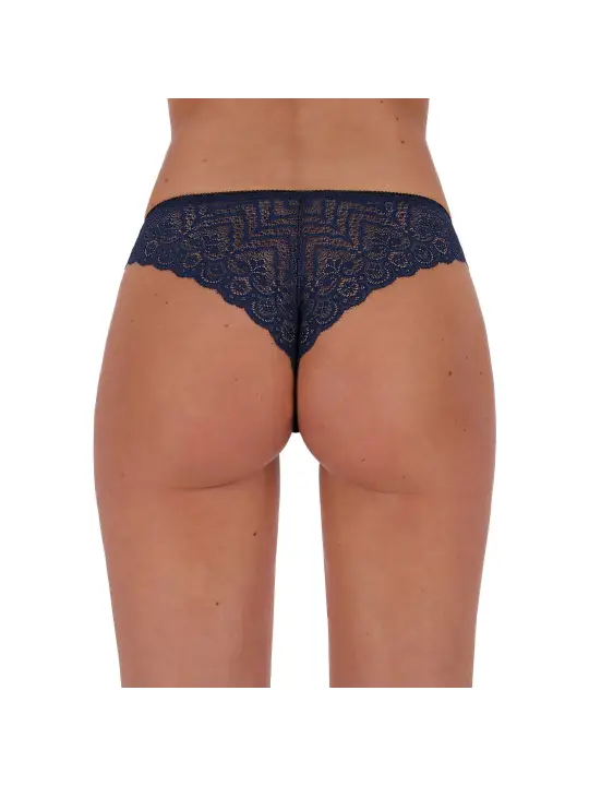 TANGA COM ABERTURA LYRIA AZUL PASSION