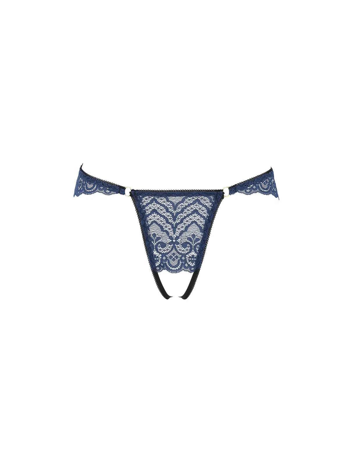 TANGA COM ABERTURA LYRIA AZUL PASSION