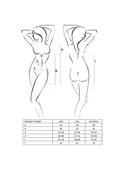 CORPETE E TANGA MADDIE PRETO EROTIC LINE PASSION 