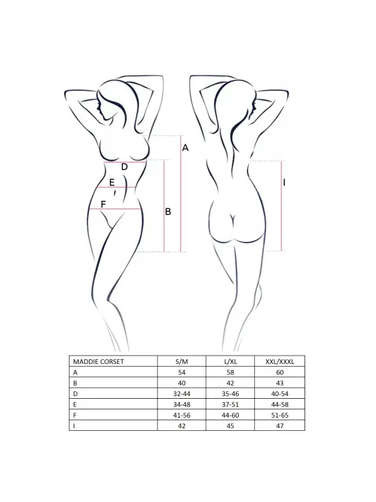 CORPETE E TANGA MADDIE PRETO EROTIC LINE PASSION 