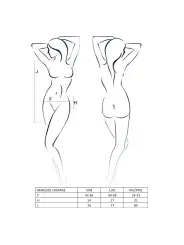 CAMISA DE NOITE E TANGA MARESOL PRETA PASSION