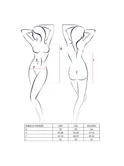 CAMISA DE NOITE E TANGA MIRACLE PRETO PASSION