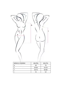 CAMISA DE NOITE E TANGA MIRACLE BRANCA PASSION