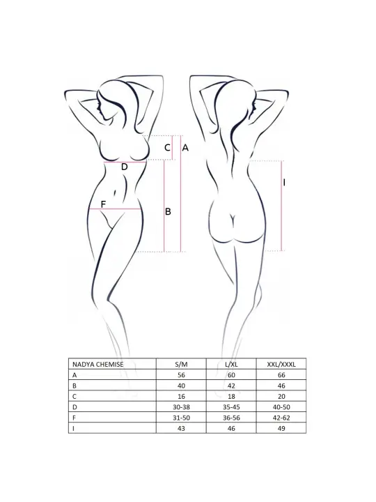 CAMISA DE NOITE E TANGA NADYA PRETO PASSION