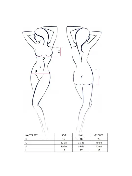 CONJUNTO DE 3 PEÇAS NADYA PRETO PASSION