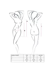 CAMISA DE NOITE E TANGA NANNA PRETO PASSION