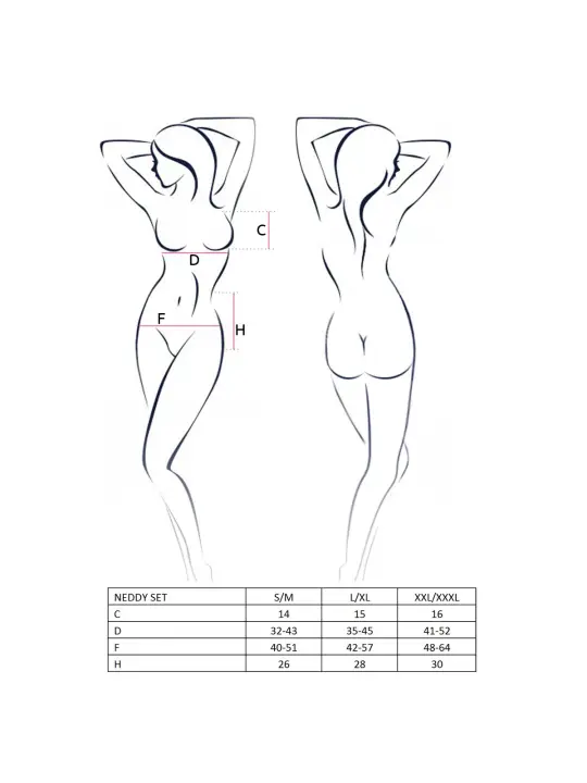 CONJUNTO DE 2 PEÇAS NEDDY PRETO PASSION