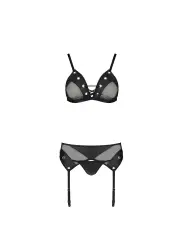 CONJUNTO DE 3 PEÇAS NESSY PRETO PASSION