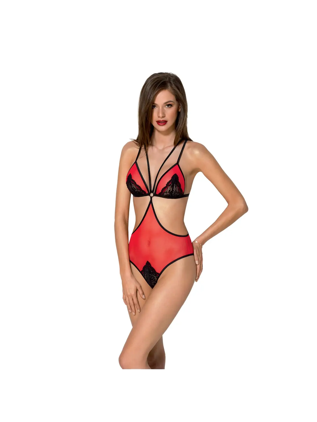 BODY PEONIA VERMELHO EROTIC LINE PASSION