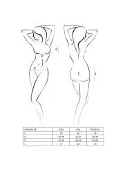 CONJUNTO DE 3 PEÇAS SANDRA PRETO EROTIC LINE PASSION