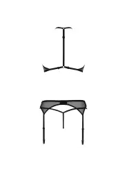 CONJUNTO DE 3 PEÇAS SATARA PRETO EROTIC LINE PASSION 