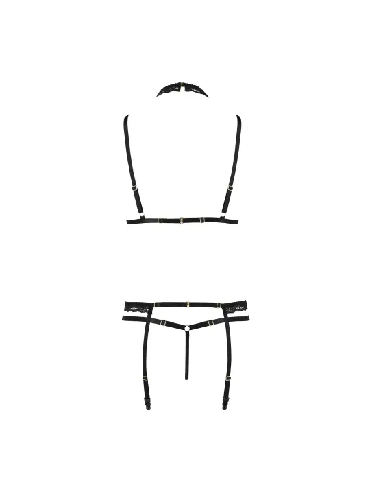 CONJUNTO DE 4 PEÇAS  SHELLY PRETO DEVIL COLLECTION PASSION