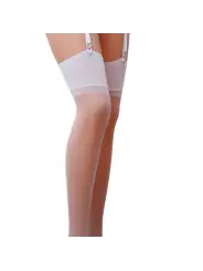 MEIAS DE LIGAS ST001 BRANCAS (17 DEN) PASSION