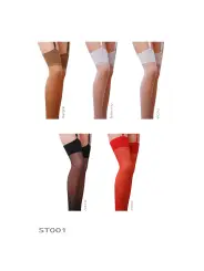 MEIAS DE LIGAS ST001 CREME (17 DEN) PASSION