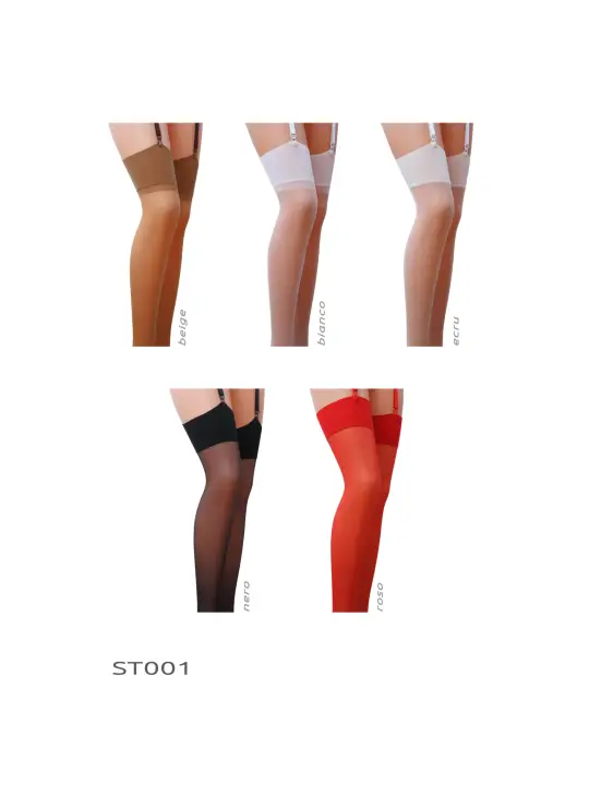 MEIAS DE LIGAS ST001 CREME (17 DEN) PASSION