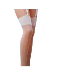 MEIAS DE LIGAS ST001 CREME (17 DEN) PASSION