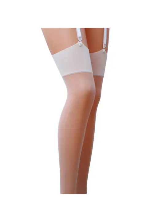 MEIAS DE LIGAS ST001 CREME (17 DEN) PASSION