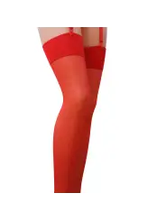 MEIAS DE LIGAS ST001 VERMELHAS (17 DEN) PASSION