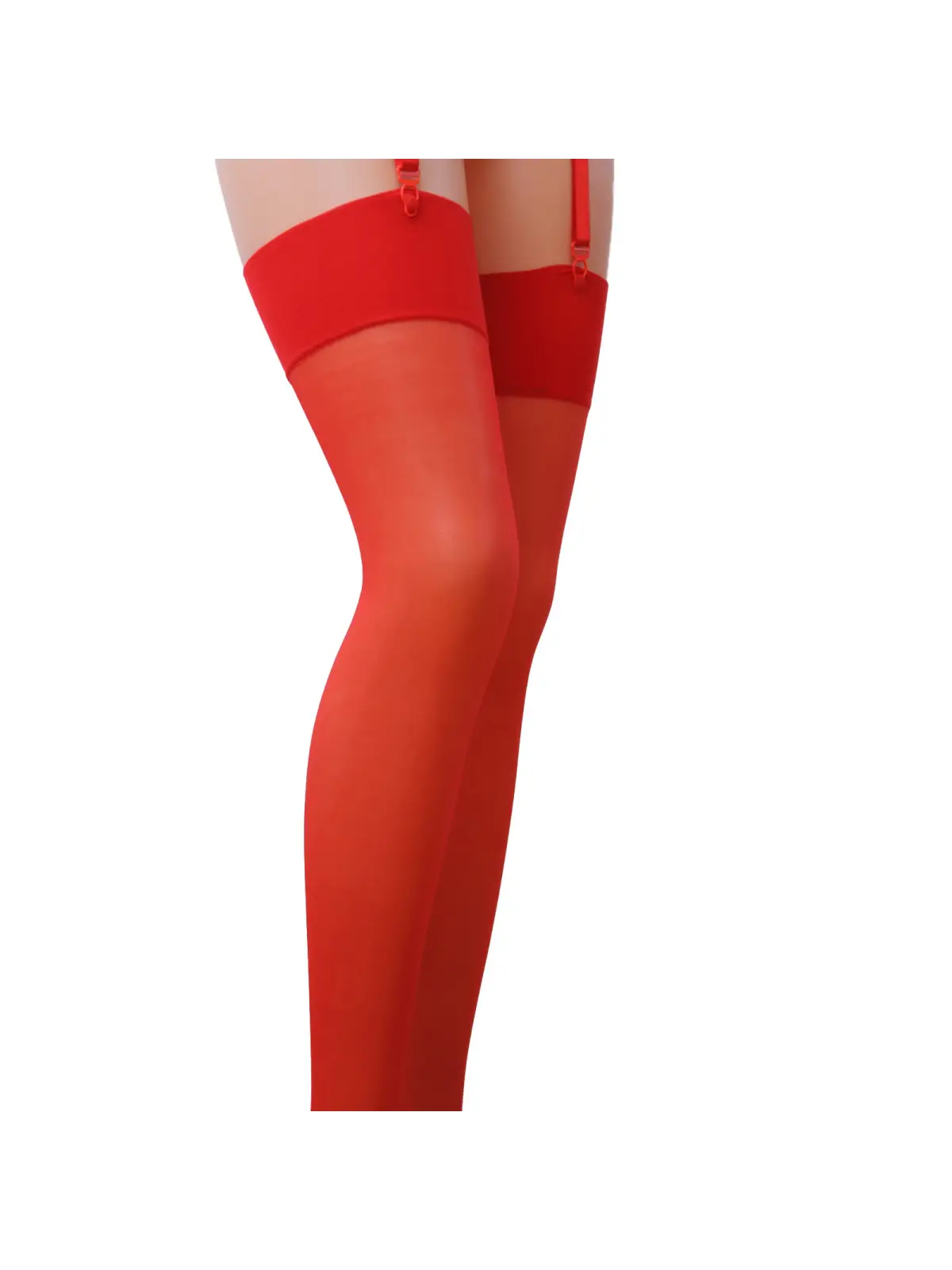 MEIAS DE LIGAS ST001 VERMELHAS (17 DEN) PASSION